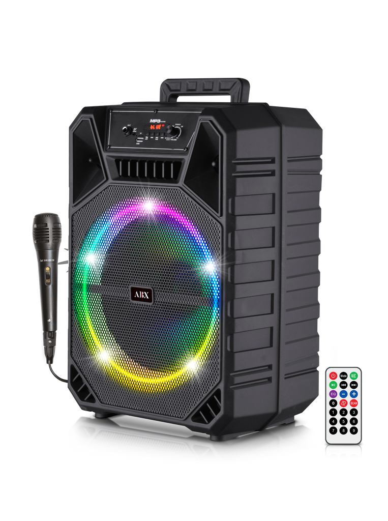 ABX-1220R Audiobox Portable 12 Party Speaker W Mic — M&M Merchandisers