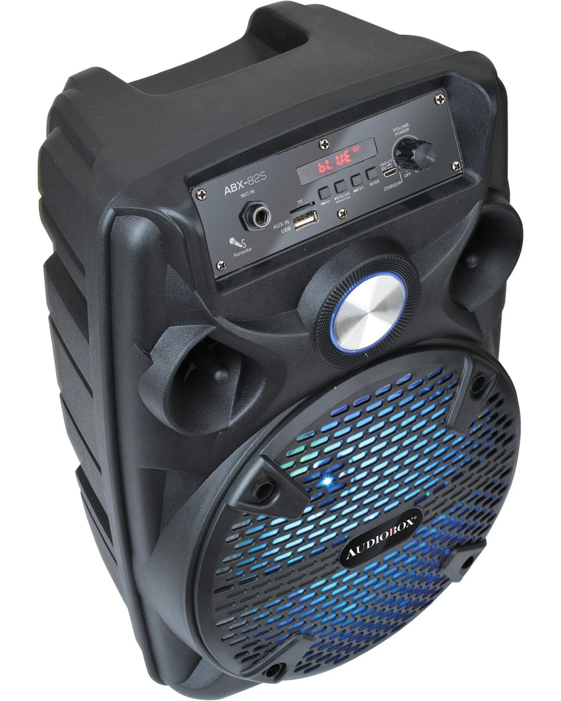 ABX-82S Audiobox 8 inch Portable Bluetooth PA Speaker with Tripod ABX-82S Audiobox 8 inch Portable Bluetooth PA Speaker with Tripod