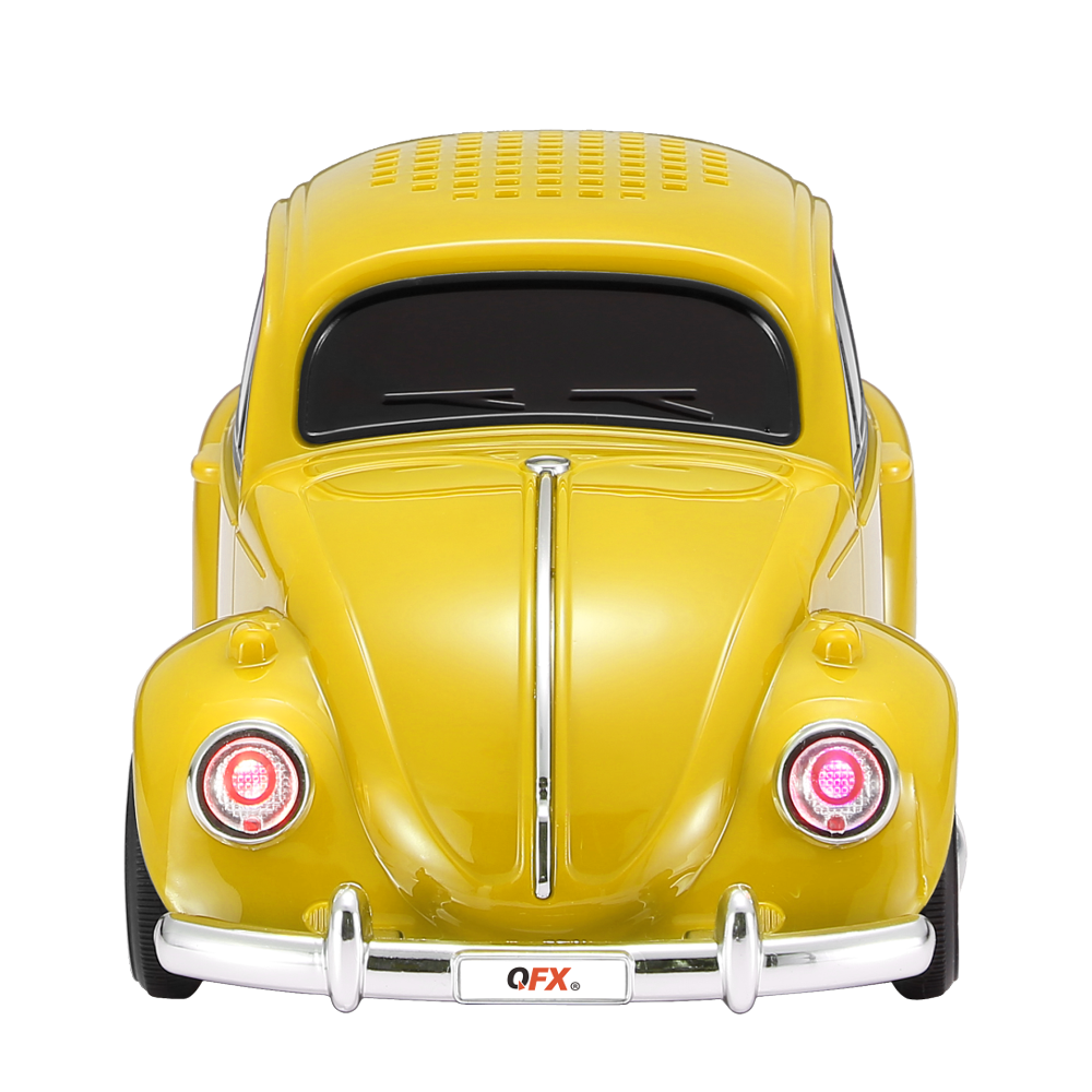 Bt 1960 Yellow Qfx Retro Beetle Bt Speaker Yellow — Mandm Merchandisers