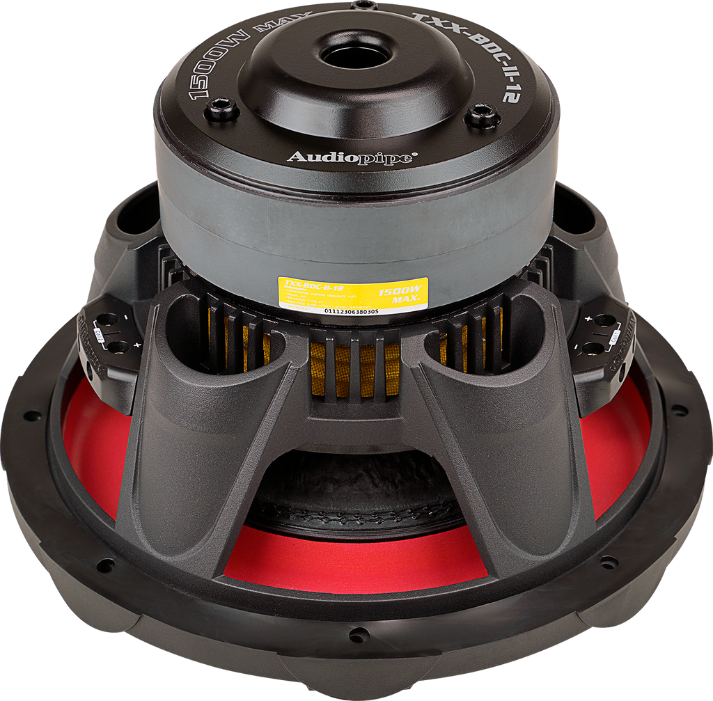 TXX-BDC-II-12 Audiopipe 12 DVC 1500w 4ohm — M&M Merchandisers TXX-BDC-II-12 Audiopipe 12 DVC 1500w 4ohm — M&M Merchandisers