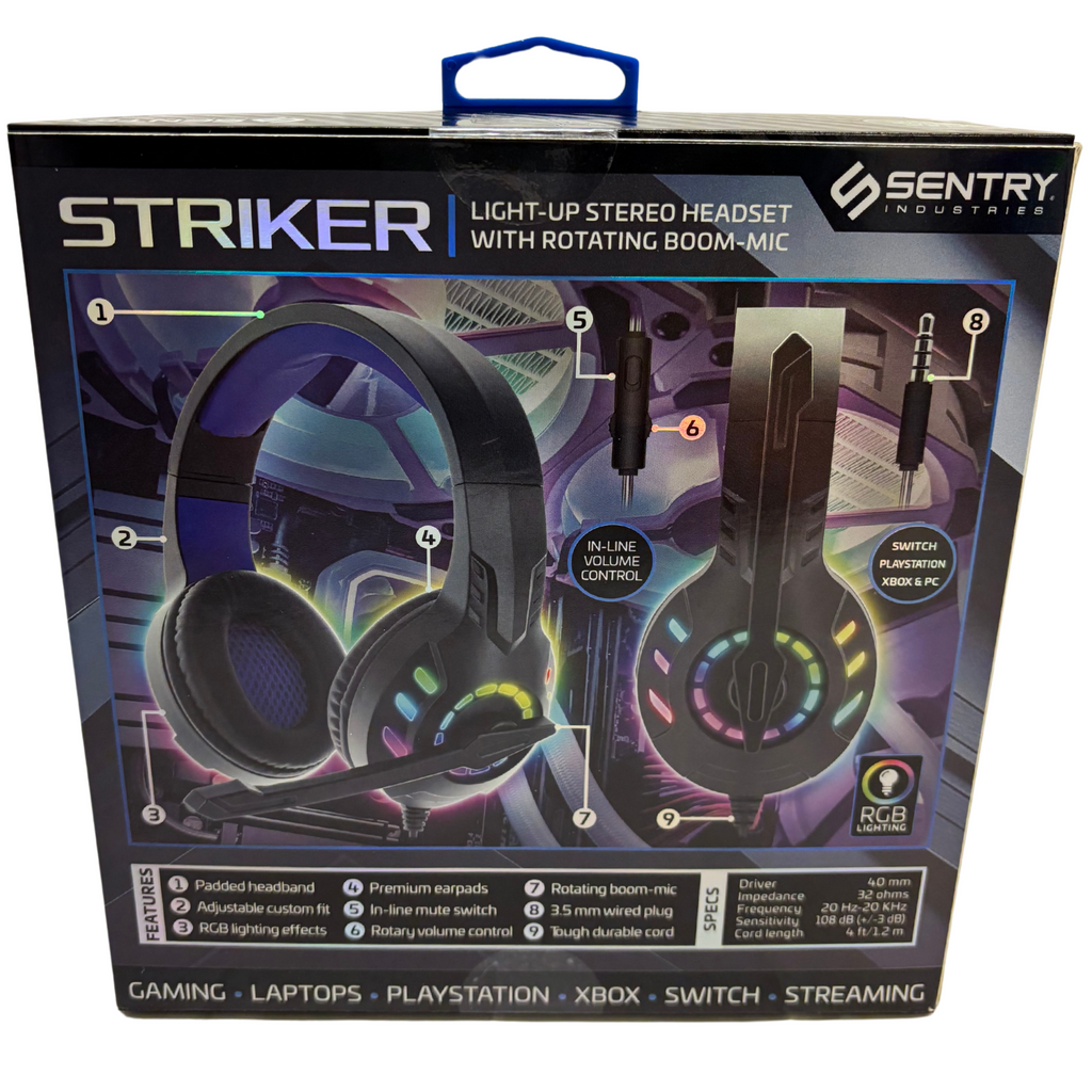 m*u様 No.39065 ミッキーマウス WITH FOOTBALL 4点セッ GX175 Sentry Striker Gaming Headphones — M&M Merchandisers