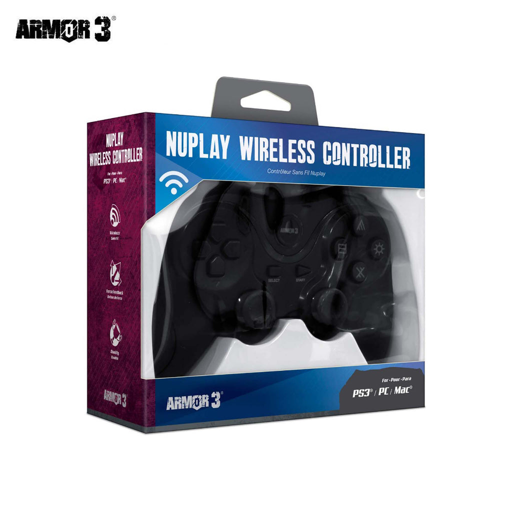 M07401-BK NuPlay Wireless Controller for PS3 Black — M&M Merchandisers
