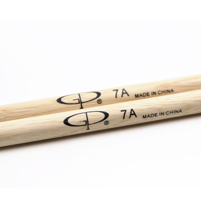 GPDS7A GP Percussion Oak Drumstick 7A Wood Tip