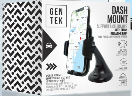 GT-61031 GenTek Universal Windshield Phone Mount