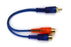 RCA2F/1MSFLEX10 DX-RCA splitter 1-Male to 2-Female, Blue/Orange