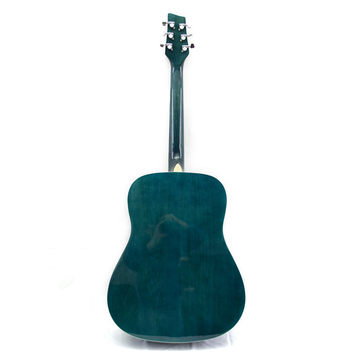 K41BL Kona Dreadnought Acoustic Guitar - Emerald Burst