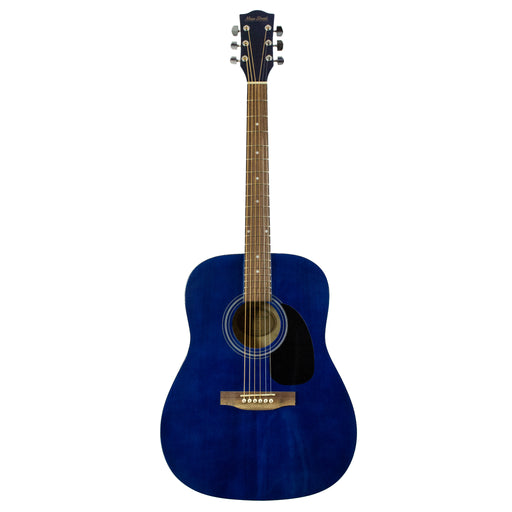 MA241TBL Main Street Dreadnought Acoustic Guitar in Transparent Blue