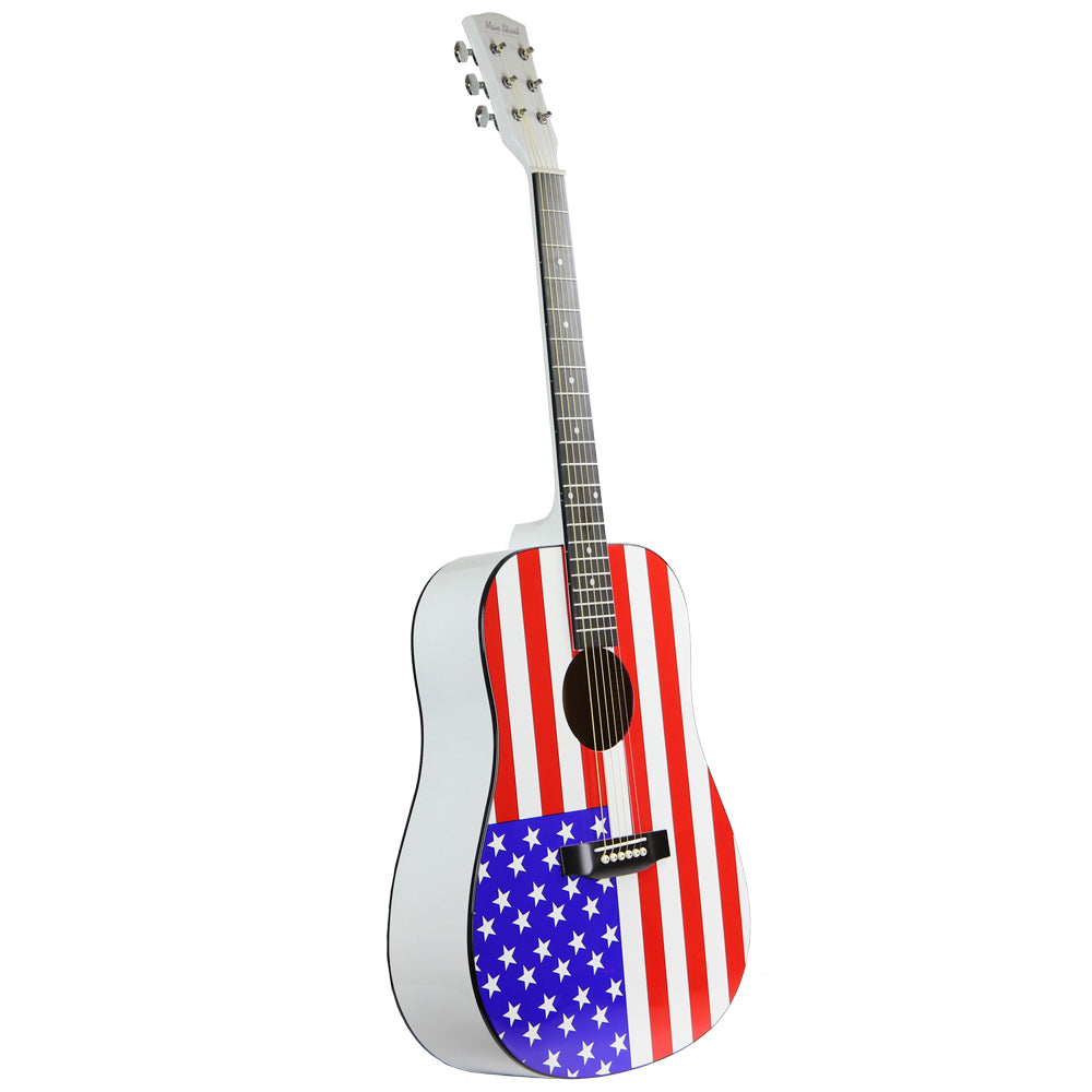 MAAF Main Street Dreadnought Acoustic Guitar American Flag — M&M