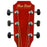 MAS38TR Main Street 38" Acoustic Cutaway Guitar (Transparent Red)