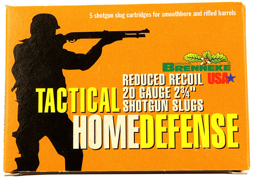 SL-202THD Brenneke THD Tactical Home Defense, 20 Gauge Slug, 2-3⁄4 inch Shotgun Shells – Box of 5