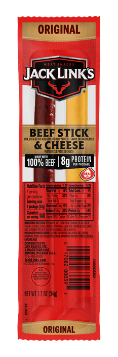 00139 Jack Links Combo Cheese - Beef Stick Combo 16 pcs Counter Display Pack