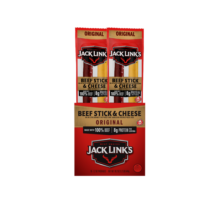 00139 Jack Links Combo Cheese - Beef Stick Combo 16 pcs Counter Display Pack