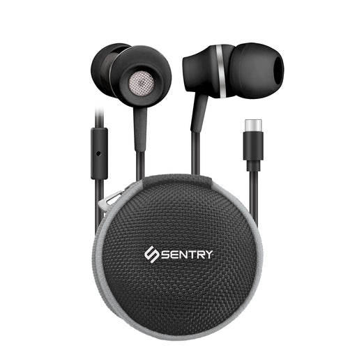 IC150Z Sentry USB-C Earbud w Case Asst Colors BLK, BLU,