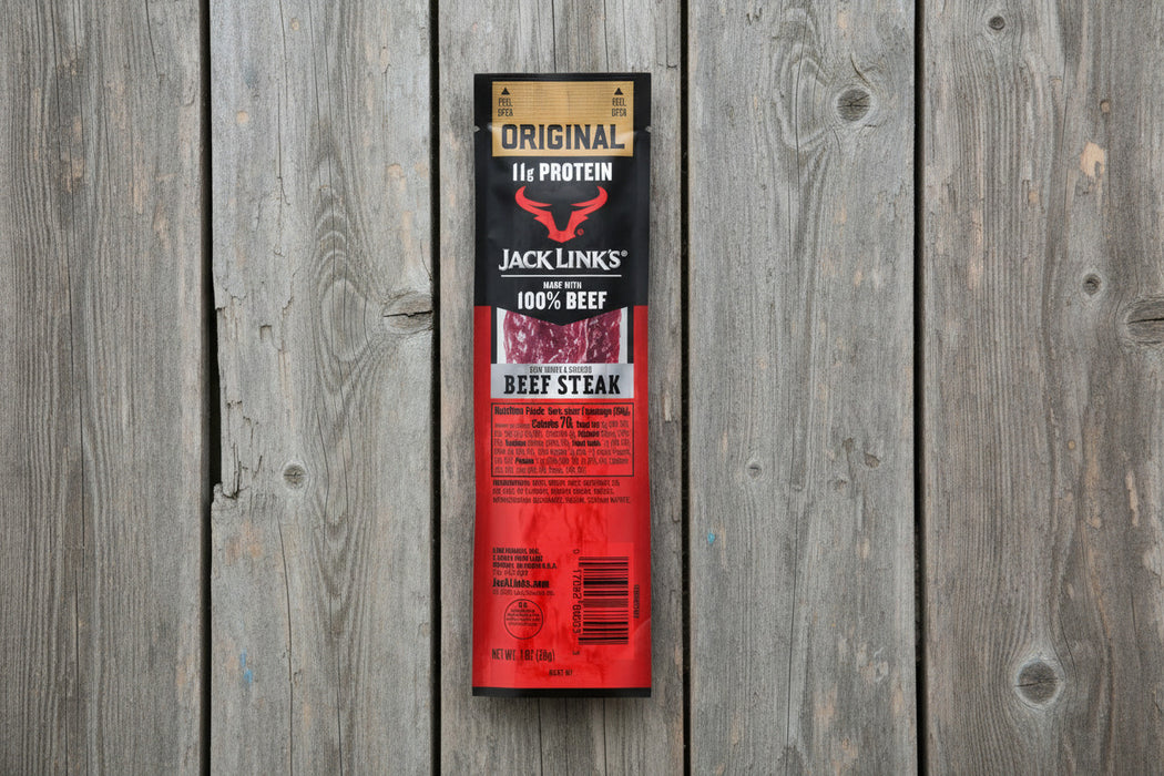 00402 Jack Link's 1 oz Beef Steaks Original Snack Pack 12 Pcs Display