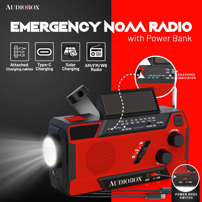RXP-200 Audiobox Emergency NOAA Radio-Powerbank