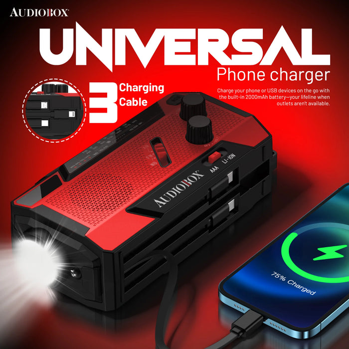 RXP-200 Audiobox Emergency NOAA Radio-Powerbank