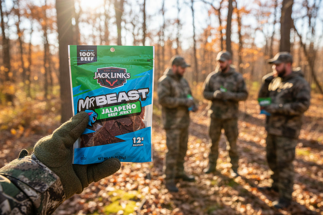 10000008451 Jack Link's 1.25oz Beef Spicy Jalapeno Jerky 10 pcs Display