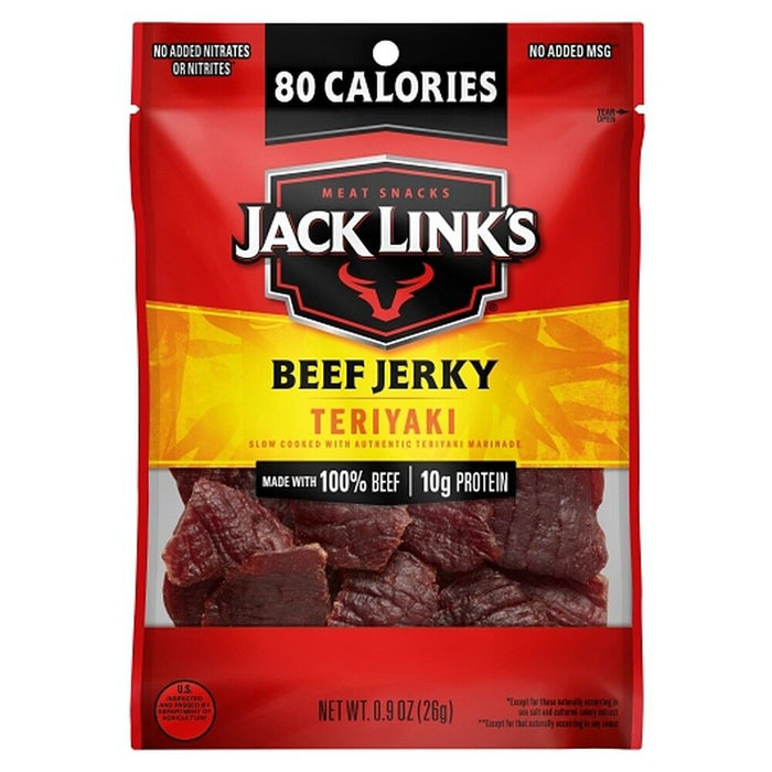 10000008265 Jack Link's Teriyaki Beef Jerky .9 oz Snack pack