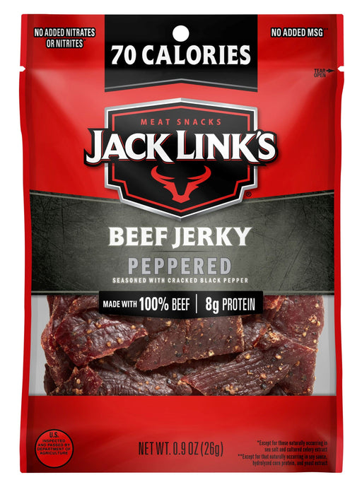 10000008267 Jack Link's Peppered Beef Jerky 0.9 oz Snack Packs