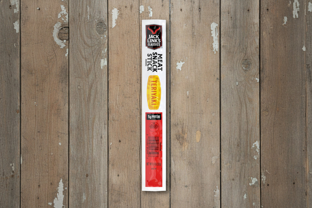 10000040824 Jack Link's .8oz Teriyaki Flavored Meat Snack Sticks 20 pcs Display