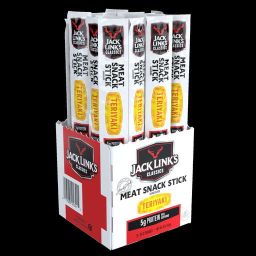 10000040824 Jack Link's .8oz Teriyaki Flavored Meat Snack Sticks 20 pcs Display