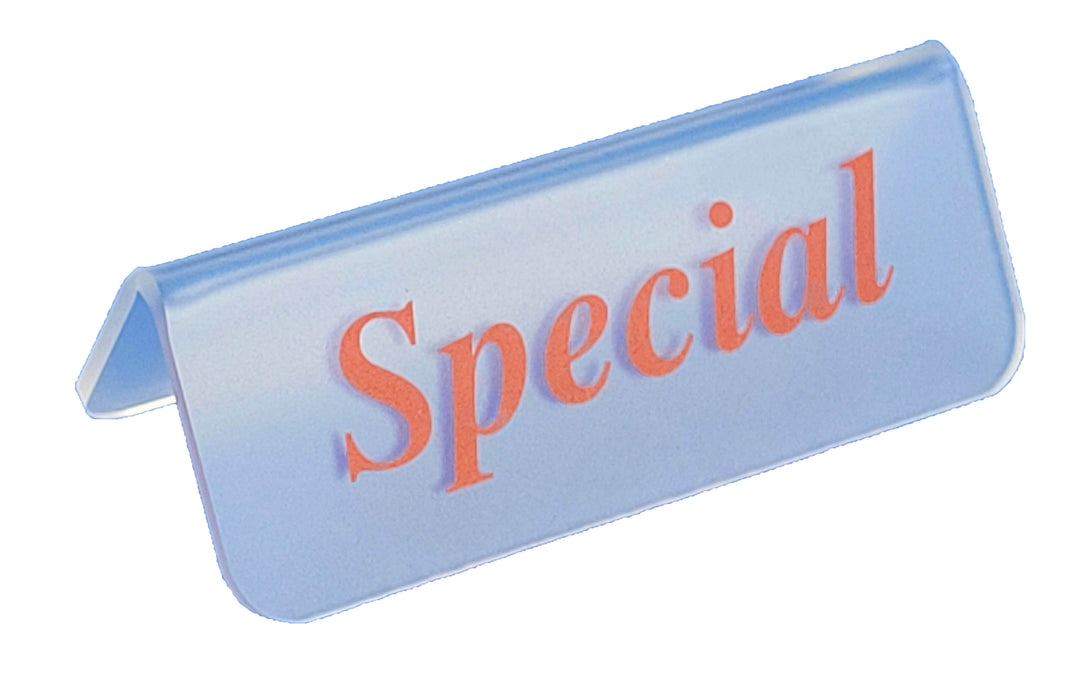 TA-833 (RD) Sign- Special- Red Letters 3x 1.25