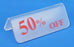 TA-905 (RD) Sign-50% off - Red Letters 3 x1.25