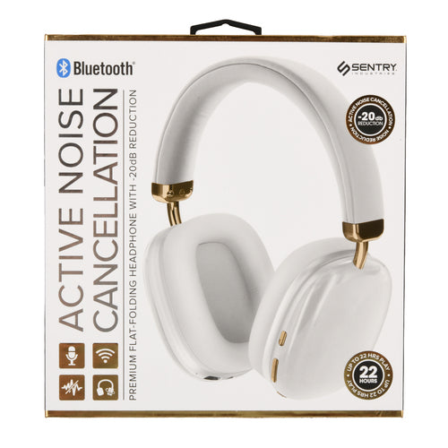 HPXBTA100WH Sentry Noise Cancel BT Headphones White