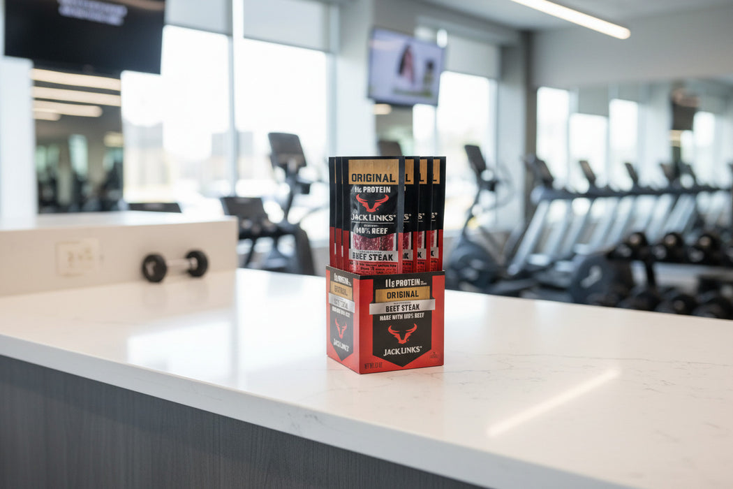 00402 Jack Link's 1 oz Beef Steaks Original Snack Pack 12 Pcs Display