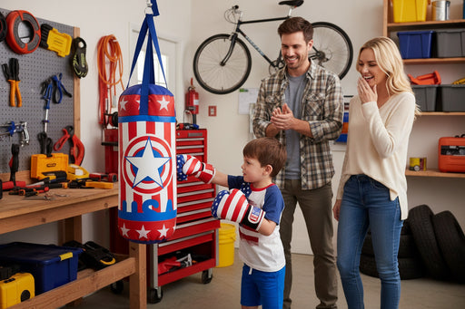 20118 Toy Boxing Set with 19 in Punching  Bag  and Gloves