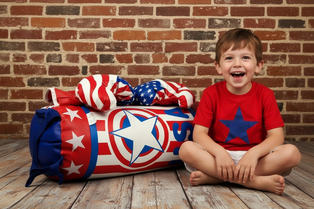 20118 Toy Boxing Set with 19 in Punching  Bag  and Gloves