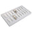 217-P (W) 18 White Leatherette Watch Tray