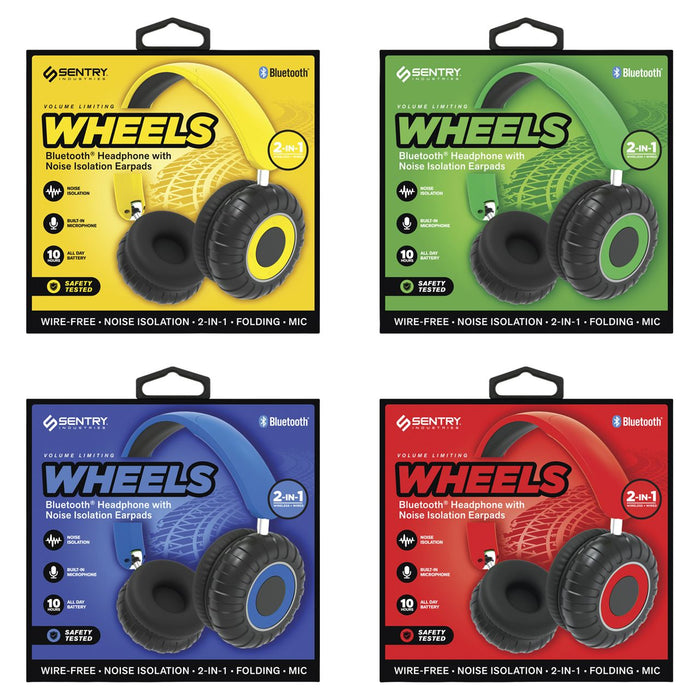 BTWHEELS Sentry Wheels Kids Wireless Headphones-Assorted Colors