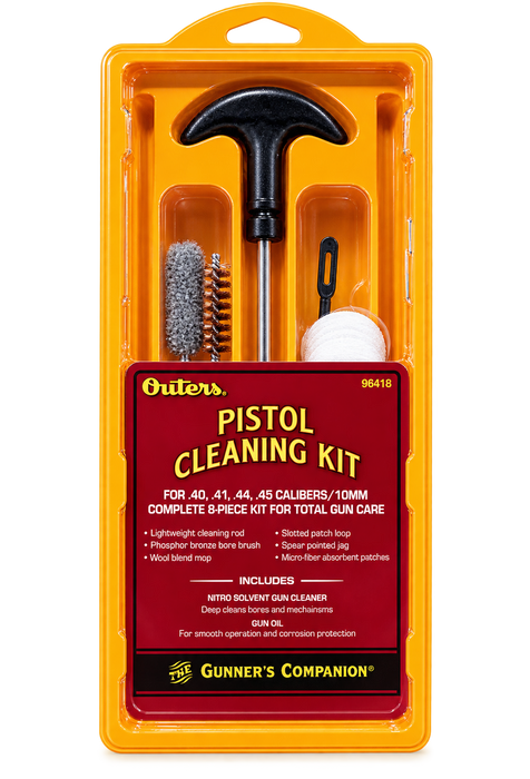 96418 Outers Gun Cleaning Kit for .40-.41-.44-.45 Caliber