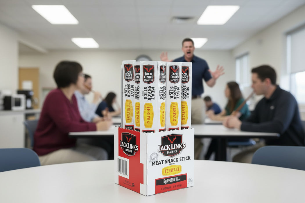 10000040824 Jack Link's .8oz Teriyaki Flavored Meat Snack Sticks 20 pcs Display