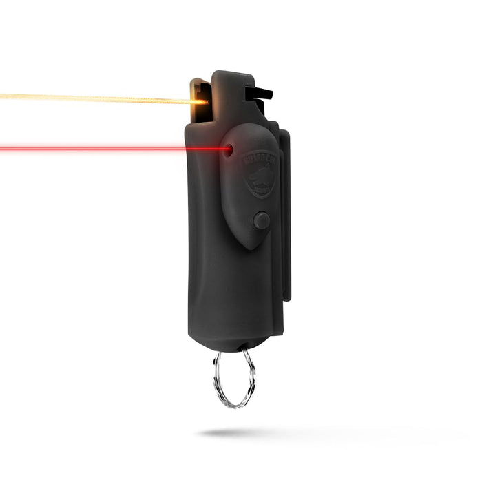 Guard Dog PS-GDAFOC18-BK Keychain Pepper Spray w/ Laser Sight (Black)
