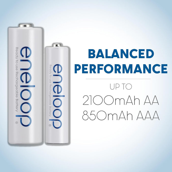BK-3MCCA4BA Eneloop Panasonic AA 4-Pack 2100 Cycle Ni-MH Pre-Charged Rechargeable Batteries