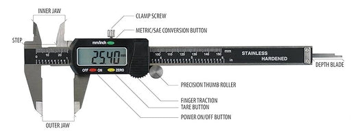 784EC 6" LCD Digital Caliper