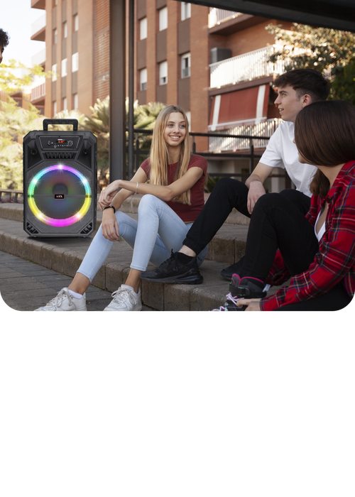 ABX-1220R Audiobox Portable 12 Party Speaker W Mic