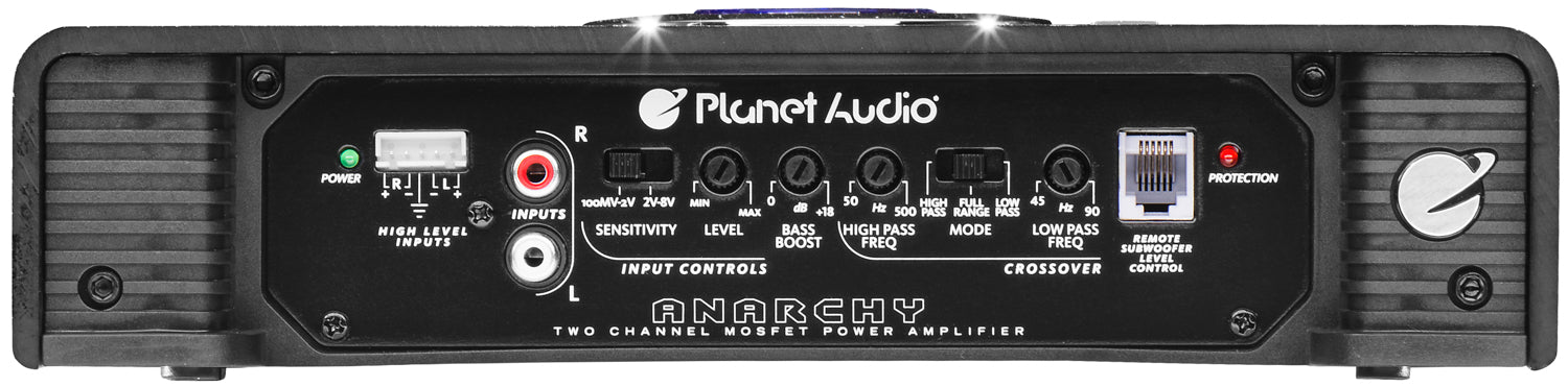 AC2600.2  Planet Audio Anarchy Series  2600W  2-Channel Amp