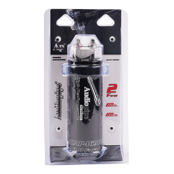 ACAP-D2000 Audio Pipe Digital 2.0 Farad Power Capacitor