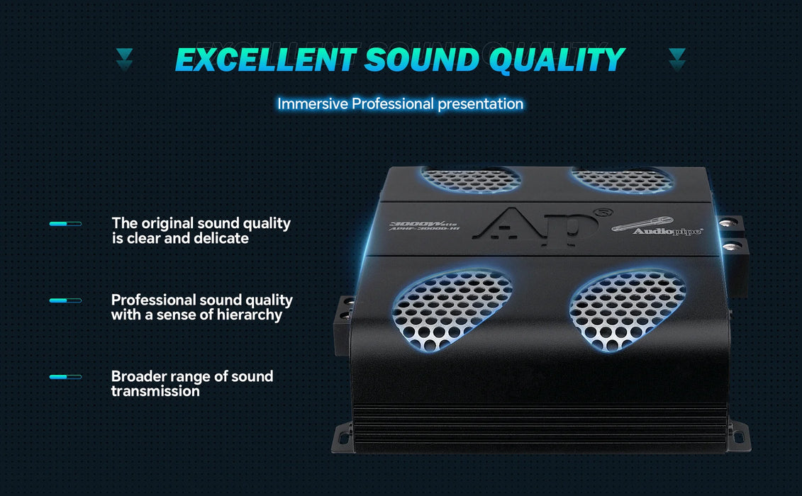 APHF-3000D-H1 A-Pipe Class D Mosfet Amp