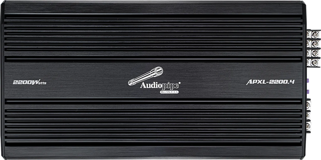 APXL-2200.4 Audiopipe 2200 W 4 Channel AB Mosfet  Amp