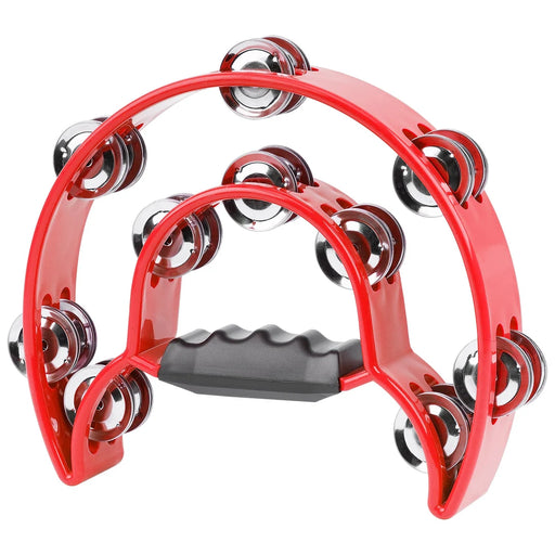 ATM-810 RED Double Row Tamborine Red