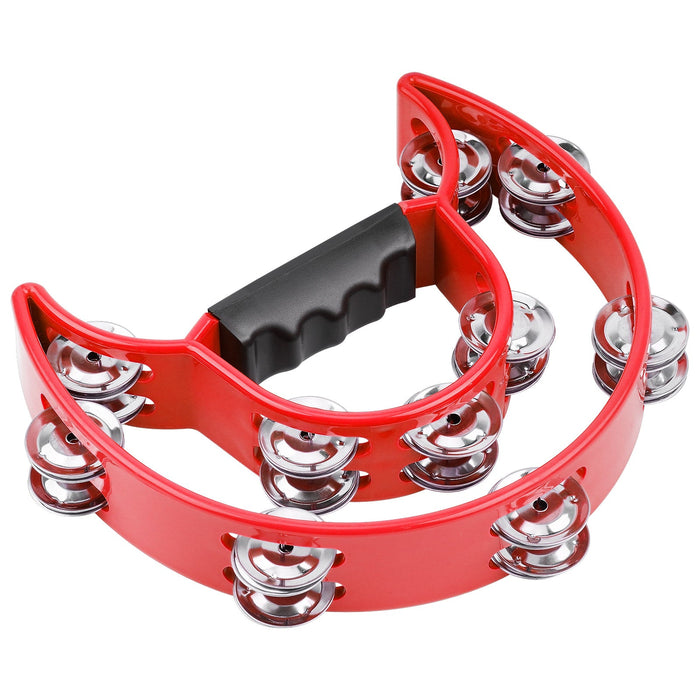 ATM-810 RED Double Row Tamborine Red