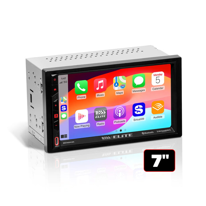 BE7ACP.WX Elite 7 2xDIN Wireless Carplay Mechless
