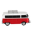 BT-1961 RED Classic Bus BT Speaker Red