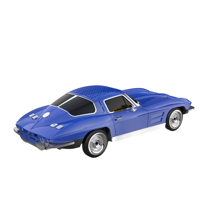 BT-1963 RED QFX Auto Vette Bluetooth Speaker Blue