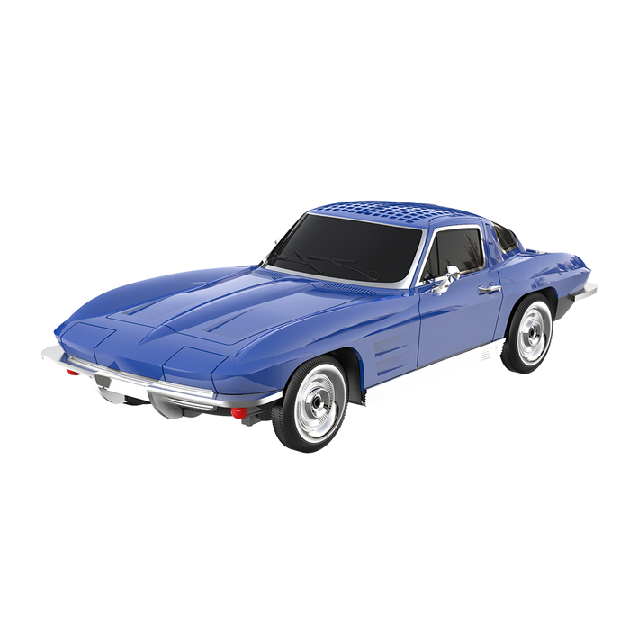 BT-1963 RED QFX Auto Vette Bluetooth Speaker Blue