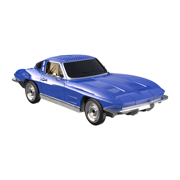 BT-1963 RED QFX Auto Vette Bluetooth Speaker Blue